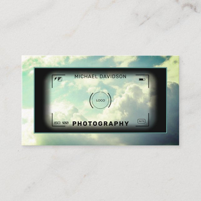 Abstract aerial camera view business card (Front)