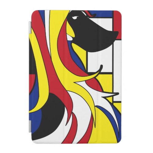 Abstract Afghan Hound iPad Mini Cover