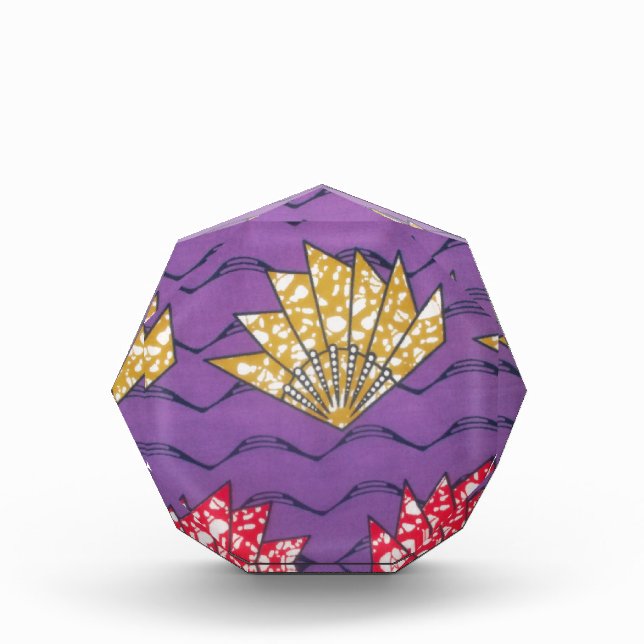 Abstract African Art: Purple Passion Waves Award (Front)