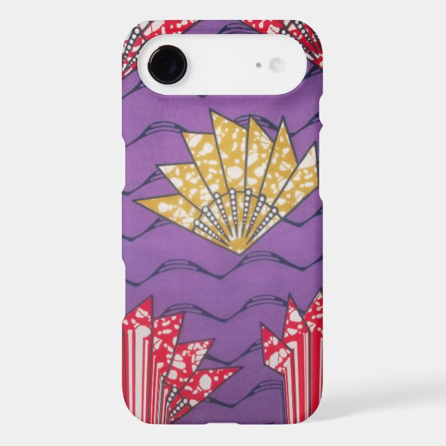 Abstract African Art: Purple Passion Waves Case-Mate iPhone Case (Back)