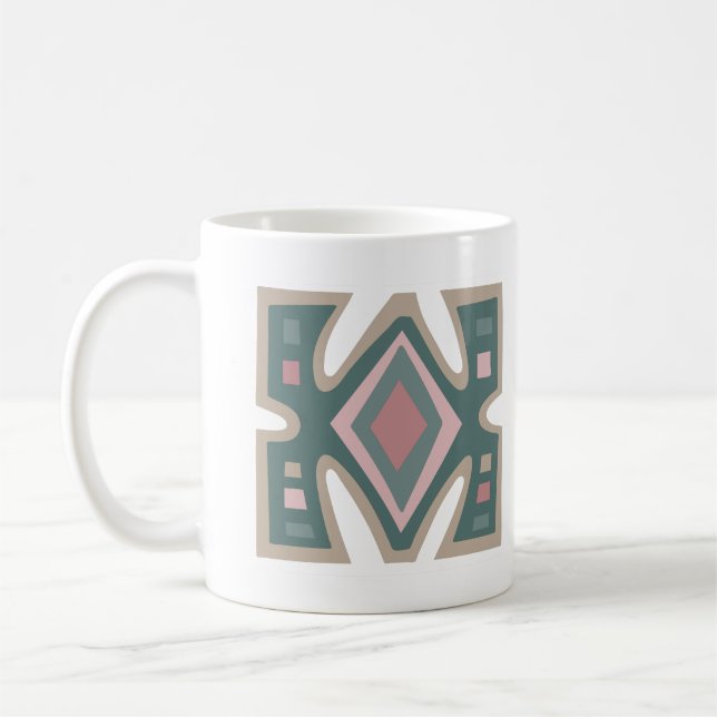 Abstract african geometric pattern coffee mug (Left)