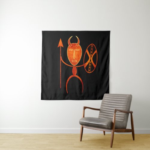 Abstract African indigenous art Tapestry