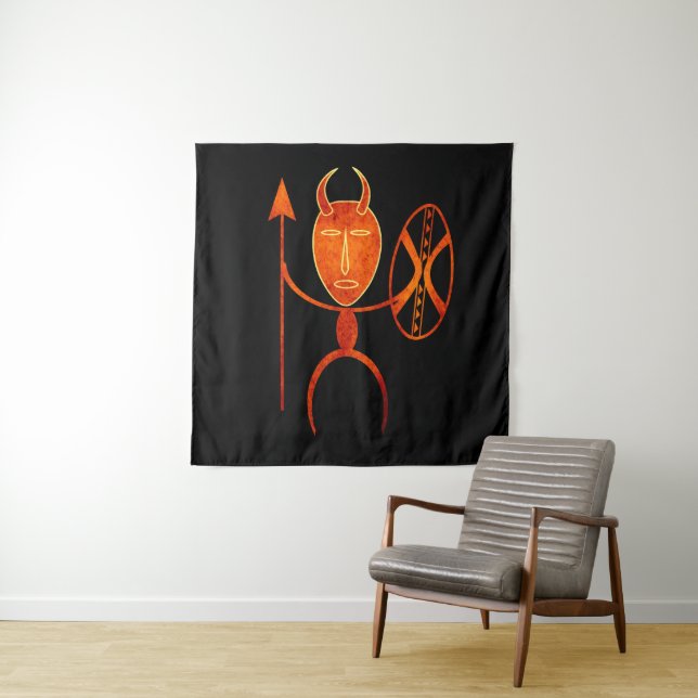 Abstract African indigenous art Tapestry (In Situ)