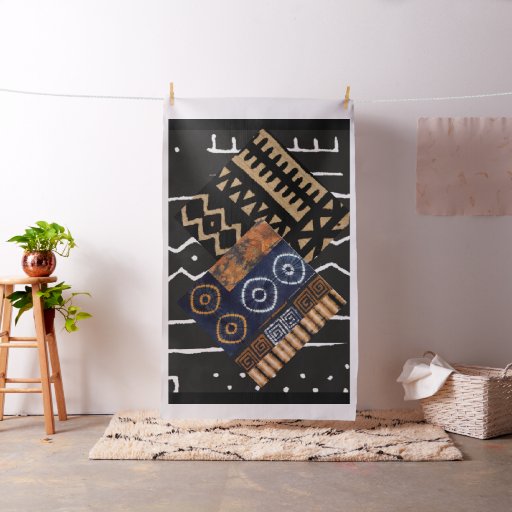 Abstract, African Jungle Tribal Mud Cloth