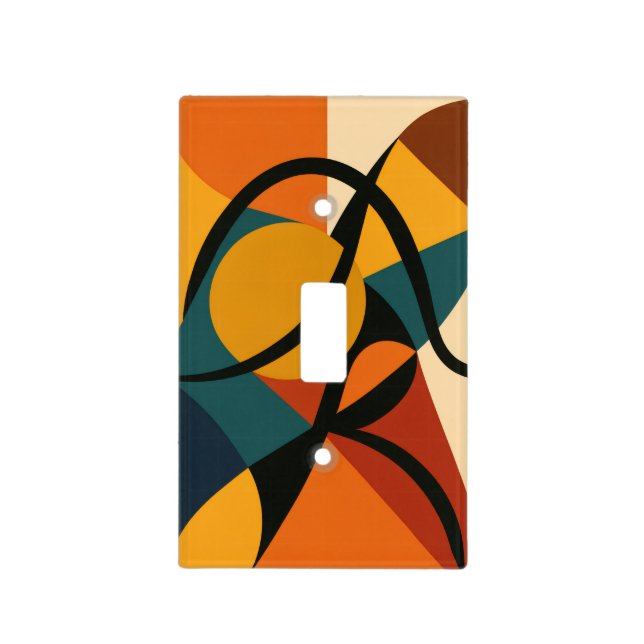 Abstract African Light Switch Cover (Front)