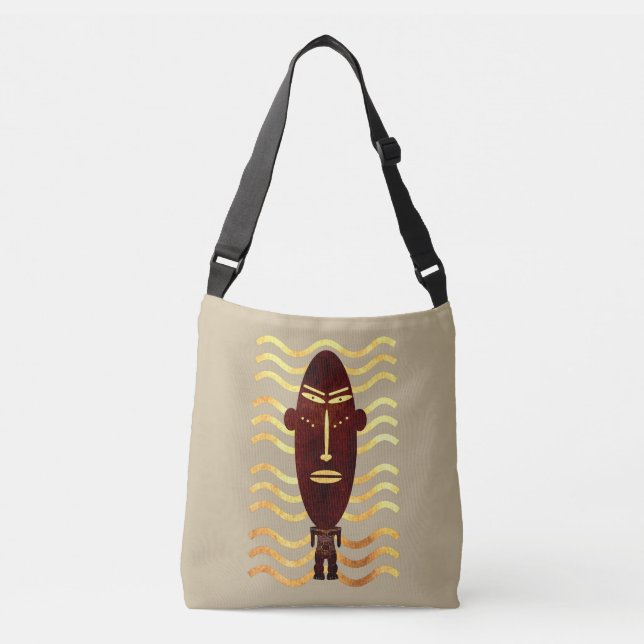 Abstract African modern art Crossbody Bag (Front)