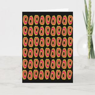 Abstract african pattern card