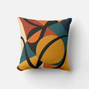 Abstract African Throw Pillow