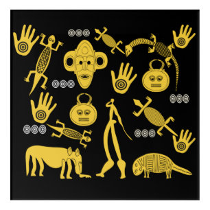 Abstract African tribal art