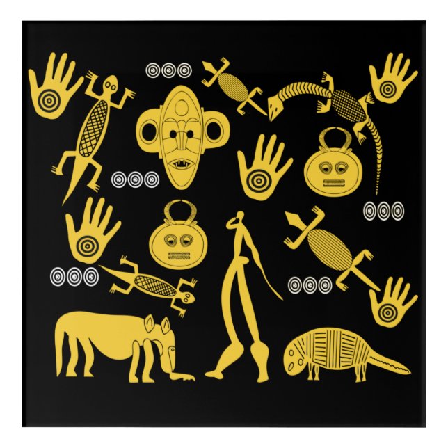 Abstract African tribal art (Front)