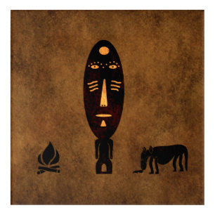 Abstract African tribal art