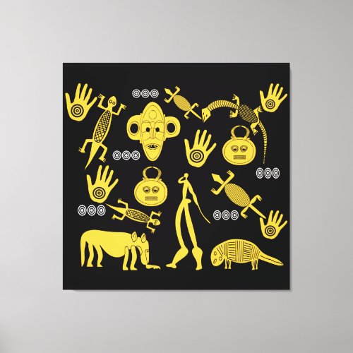 Abstract African tribal art Canvas Print