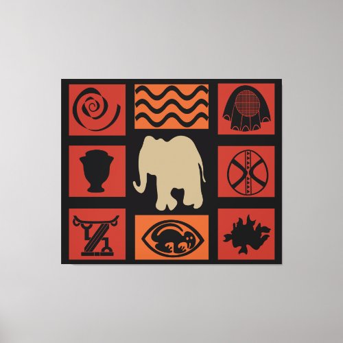 Abstract african tribal art canvas print