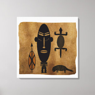 Abstract African tribal art Canvas Print