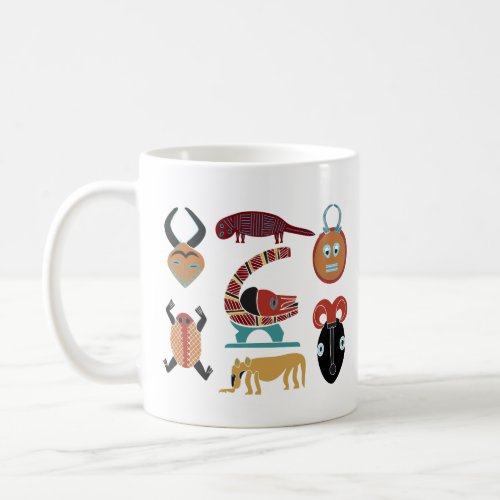 Abstract african tribal art coffee mug