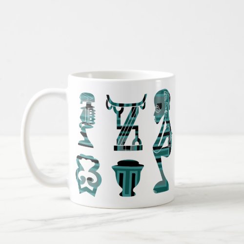 Abstract african tribal art coffee mug