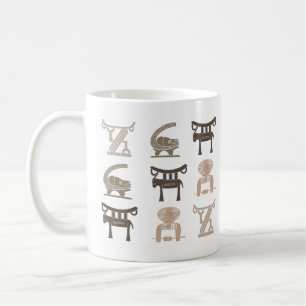 Abstract african tribal art coffee mug
