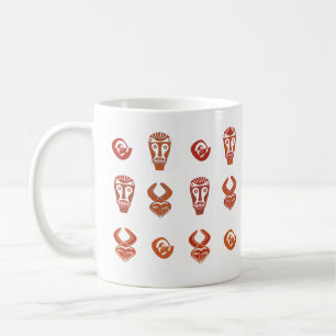 Abstract african tribal art coffee mug