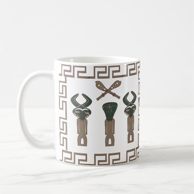 Abstract African tribal art Coffee Mug (Left)
