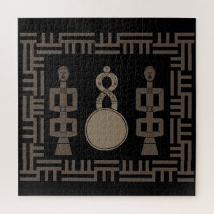 Abstract African tribal art Jigsaw Puzzle
