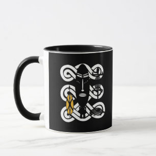 Abstract african tribal art mug