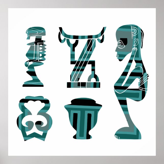 Abstract african tribal art poster (Front)