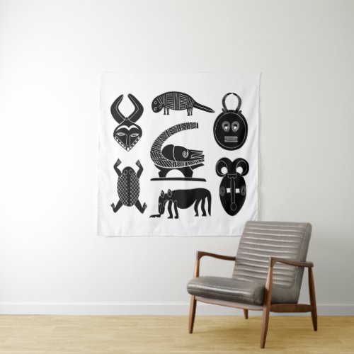 Abstract African tribal art Tapestry