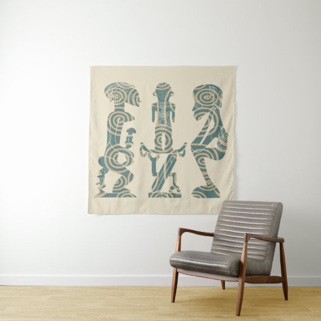 Abstract African tribal art Tapestry (In Situ)