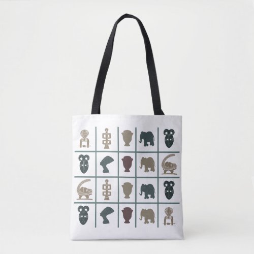 Abstract african tribal art tote bag