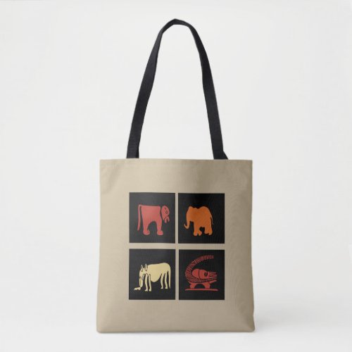 Abstract african tribal art tote bag