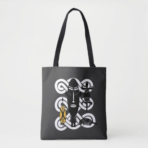 Abstract african tribal art tote bag