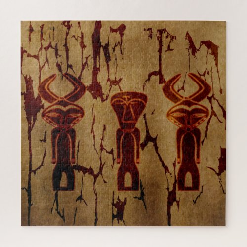 Abstract african tribal drawing jigsaw puzzle
