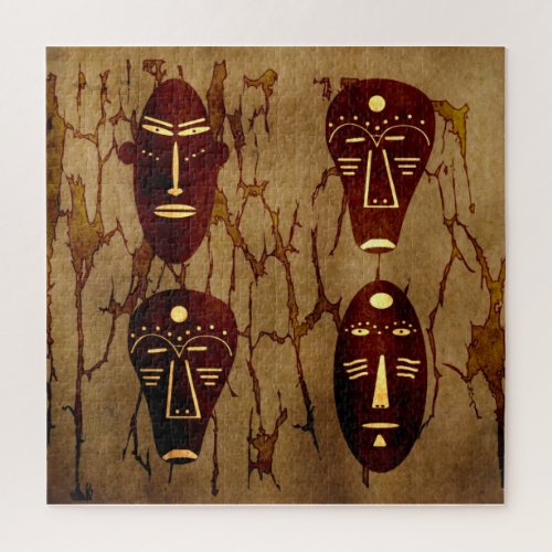 Abstract african tribal drawing jigsaw puzzle