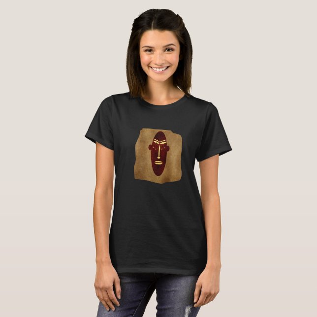 Abstract African tribal face drawing T-Shirt (Front Full)