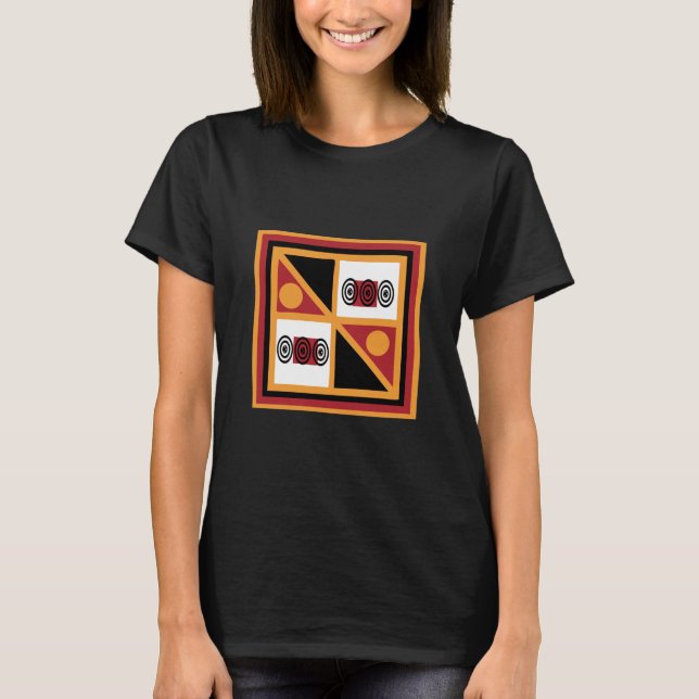 Abstract African tribal geometric pattern T-Shirt (Front)