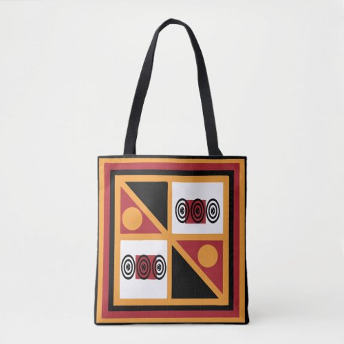 Abstract African tribal geometric pattern Tote Bag