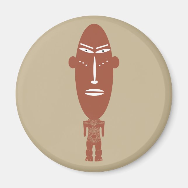 Abstract African tribal indigenous art Magnet (Front)