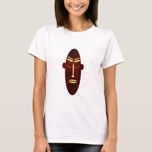 Abstract African tribal portrait T_Shirt