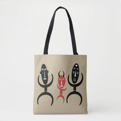 Abstract African tribal ritual dancing Tote Bag