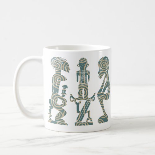 Abstract African tribal warrior ritual Coffee Mug