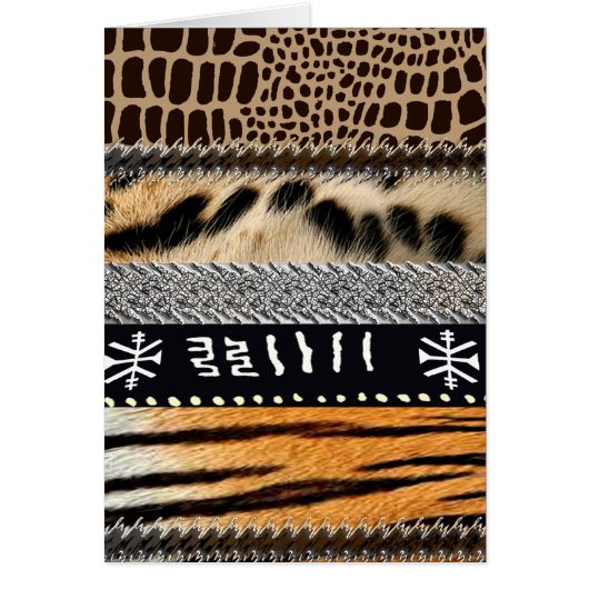 Abstract African Tribe Design 2 Cards (Front)