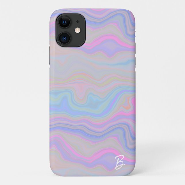 Abstract Agate Personalized Phone Case (Back)