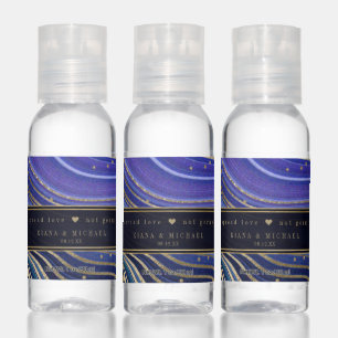 Abstract Agate Wedding Cheers Midnight ID827 Hand Sanitizer