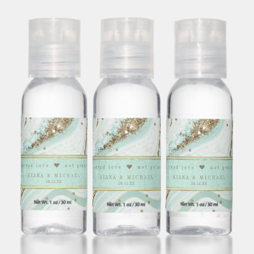 Abstract Agate Wedding Cheers Mint ID827 Hand Sanitizer