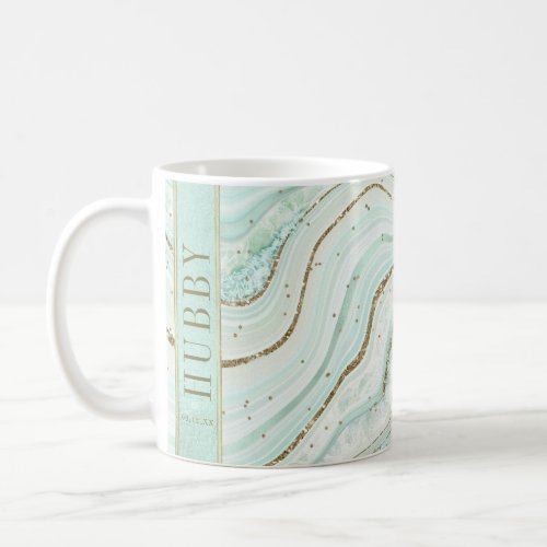 Abstract Agate Wedding Hubby Mint ID827 Coffee Mug