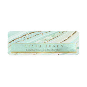 Abstract Agate Wedding V1 Mint ID827 Label