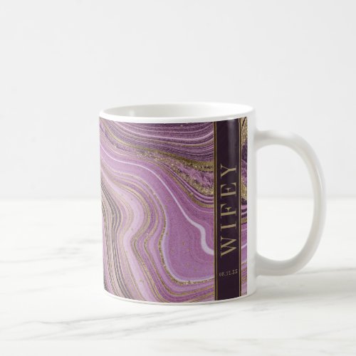 Abstract Agate Wedding Wifey Midnight ID827 Coffee Coffee Mug