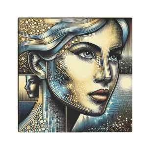 Abstract Ai Art   Women's Face