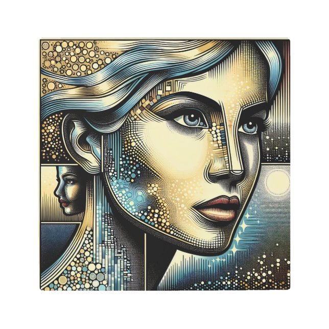 Abstract Ai Art | Women's Face (Front)