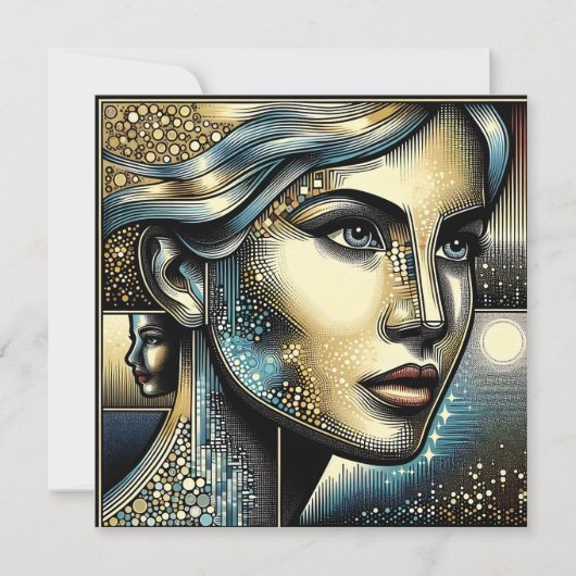 Abstract Ai Art | Women's Face (Front)